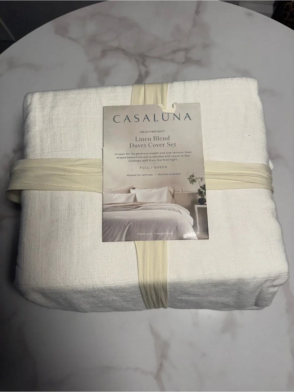 Casaluna linen blend duvet cover set  Brand new